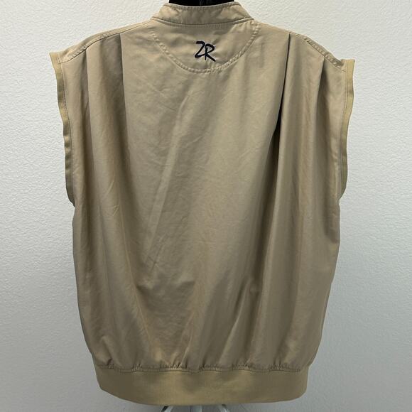 Vintage Y2Ks SGCC Invitational Golf Tournament Vest Mens L Large Beige Golfer - Picture 3 of 10